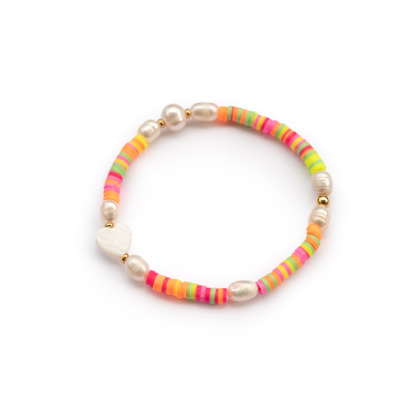 kunterbuntes Perlenarmband "herzilein"