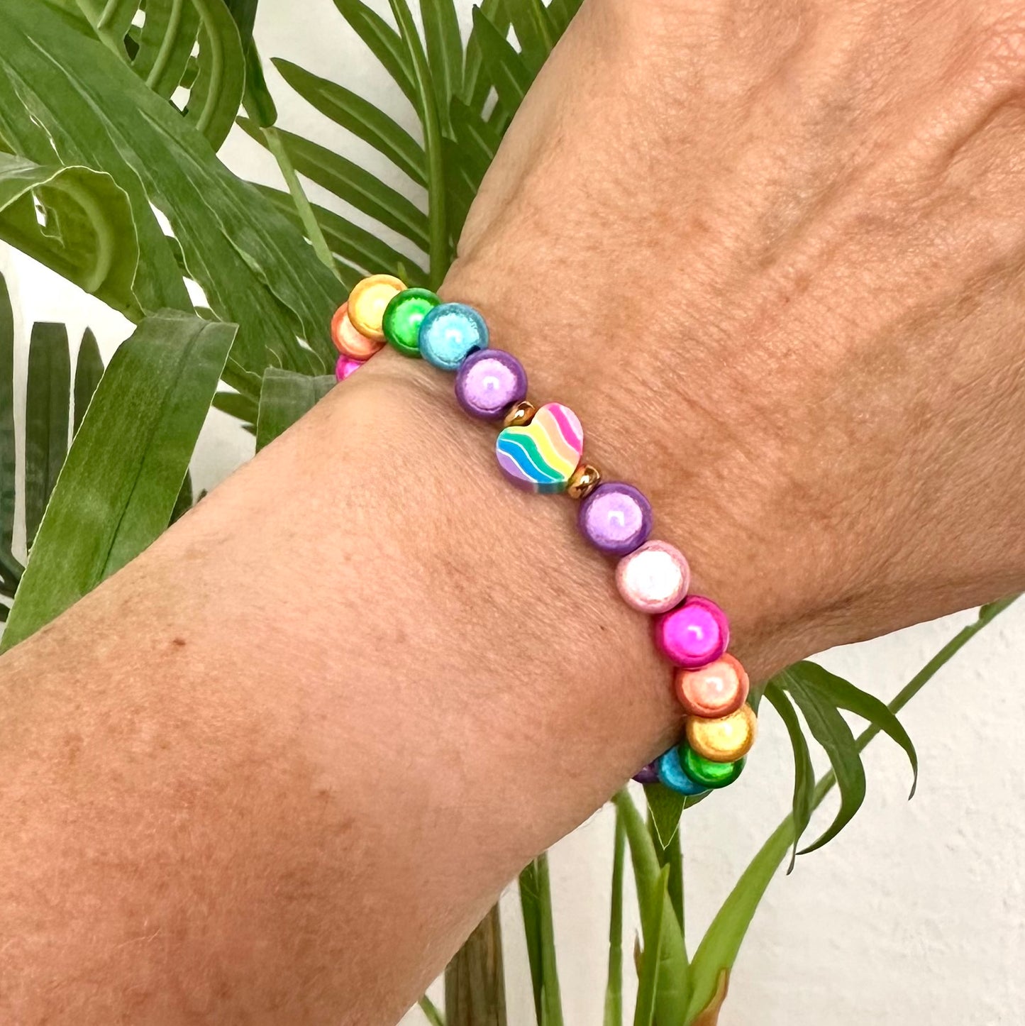 Armband "rainbow bubbles" mit 3D Effekt