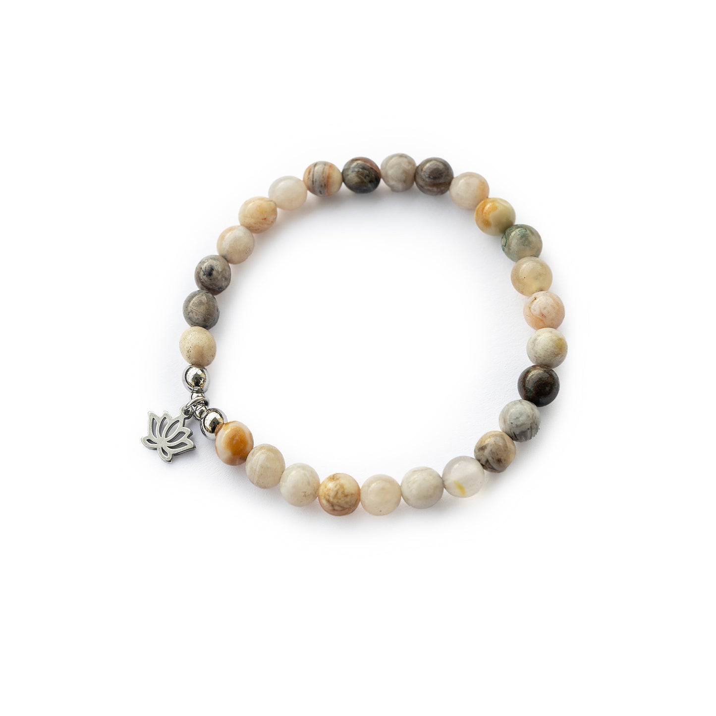 Armband "namasté" aus Natursteinperlen