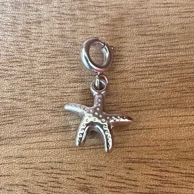 Charm "Seestern" (in Gold oder Silber)