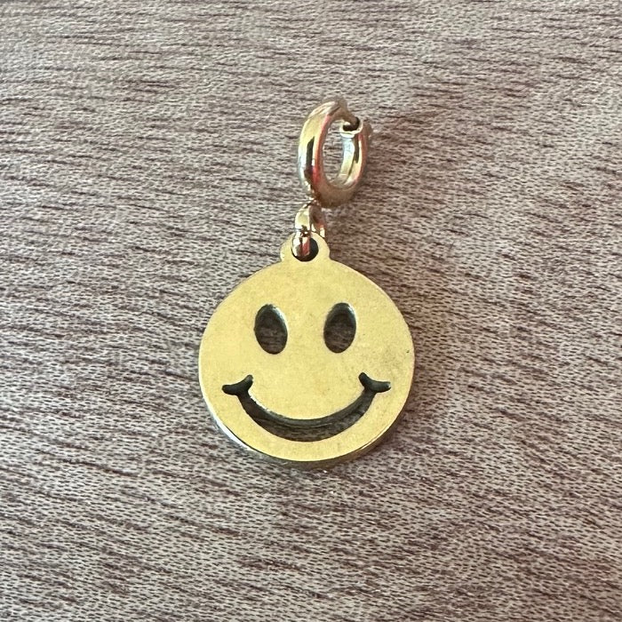 Charm "Smiley" (in Gold oder Silber)