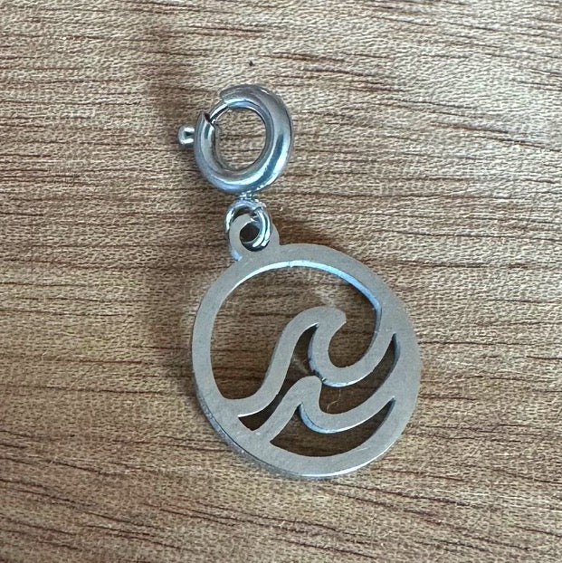 Charm "Welle" (in Gold oder Silber)