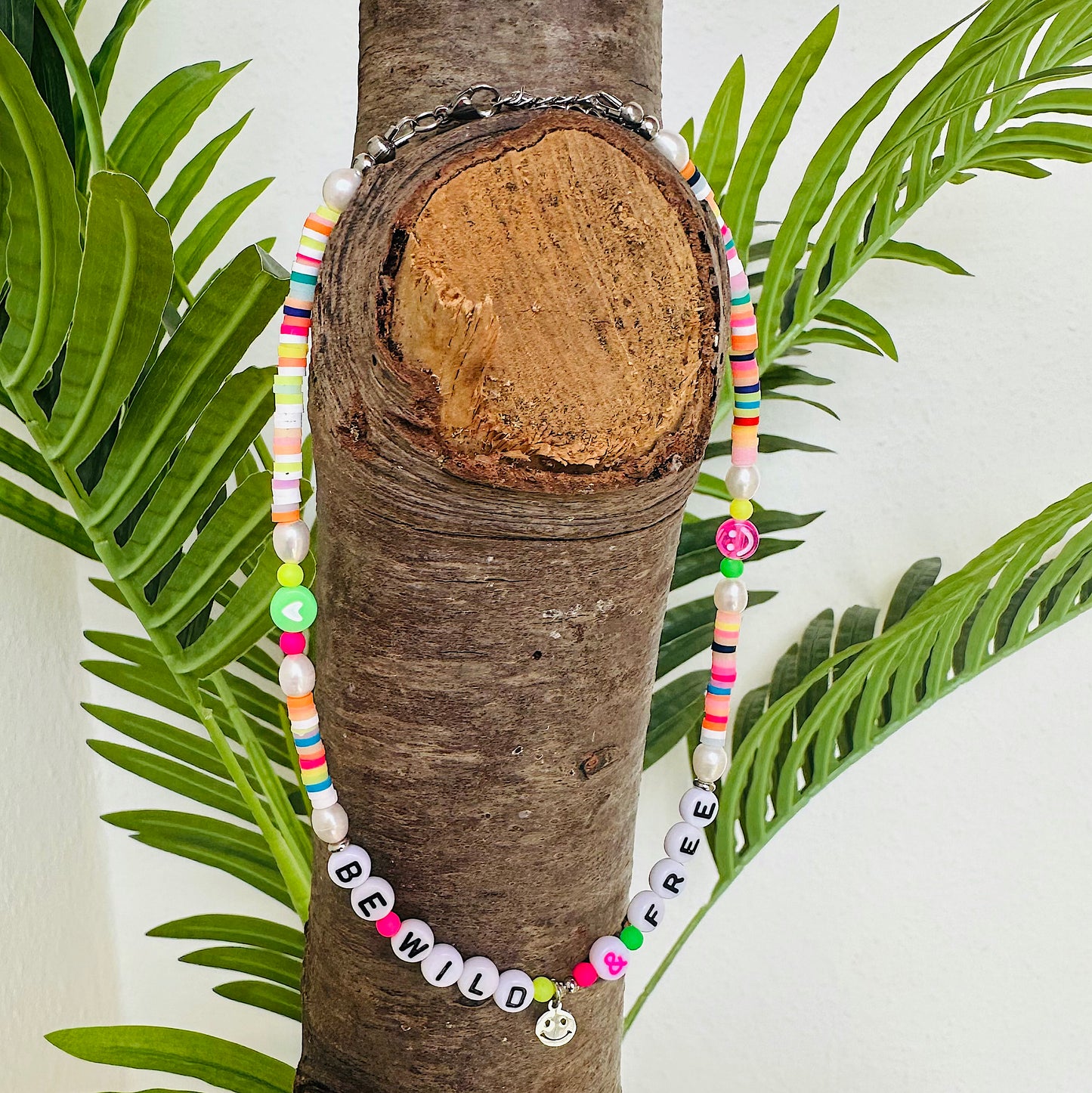 Choker mit Wunschtext "be:wild" (in Gold oder Silber)