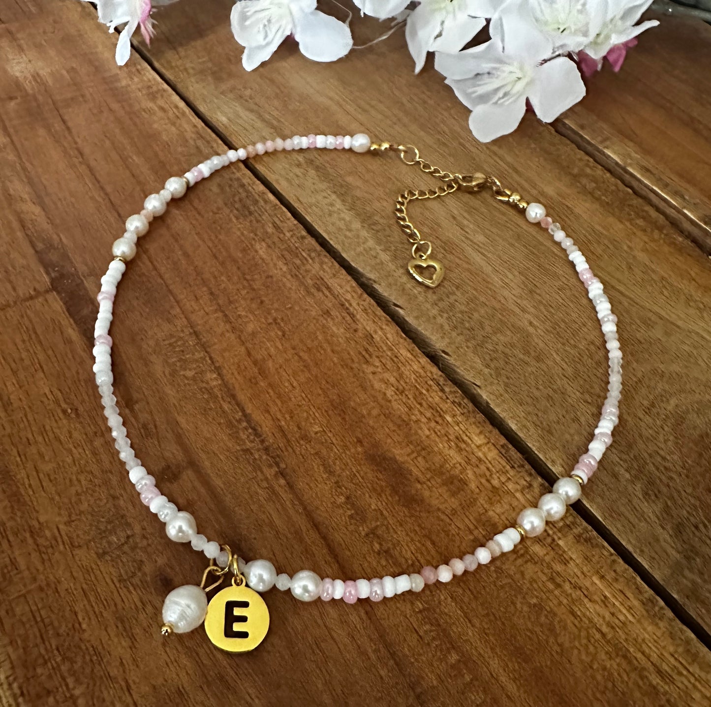 Choker "pure LOVE" mit Wunschbuchstabe (in Gold oder Silber)