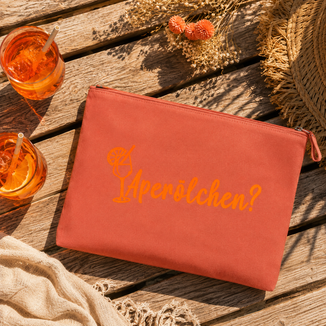 Kosmetiktasche "Aperölchen" (rosa)