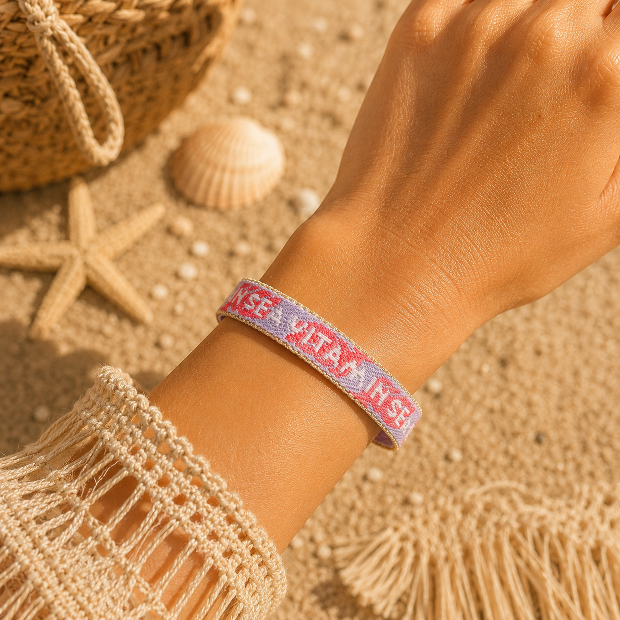 Boho Armband in Neonfarben, Festival Ibiza armband, Boho Freundschaftsarmband, Vitamin sea
