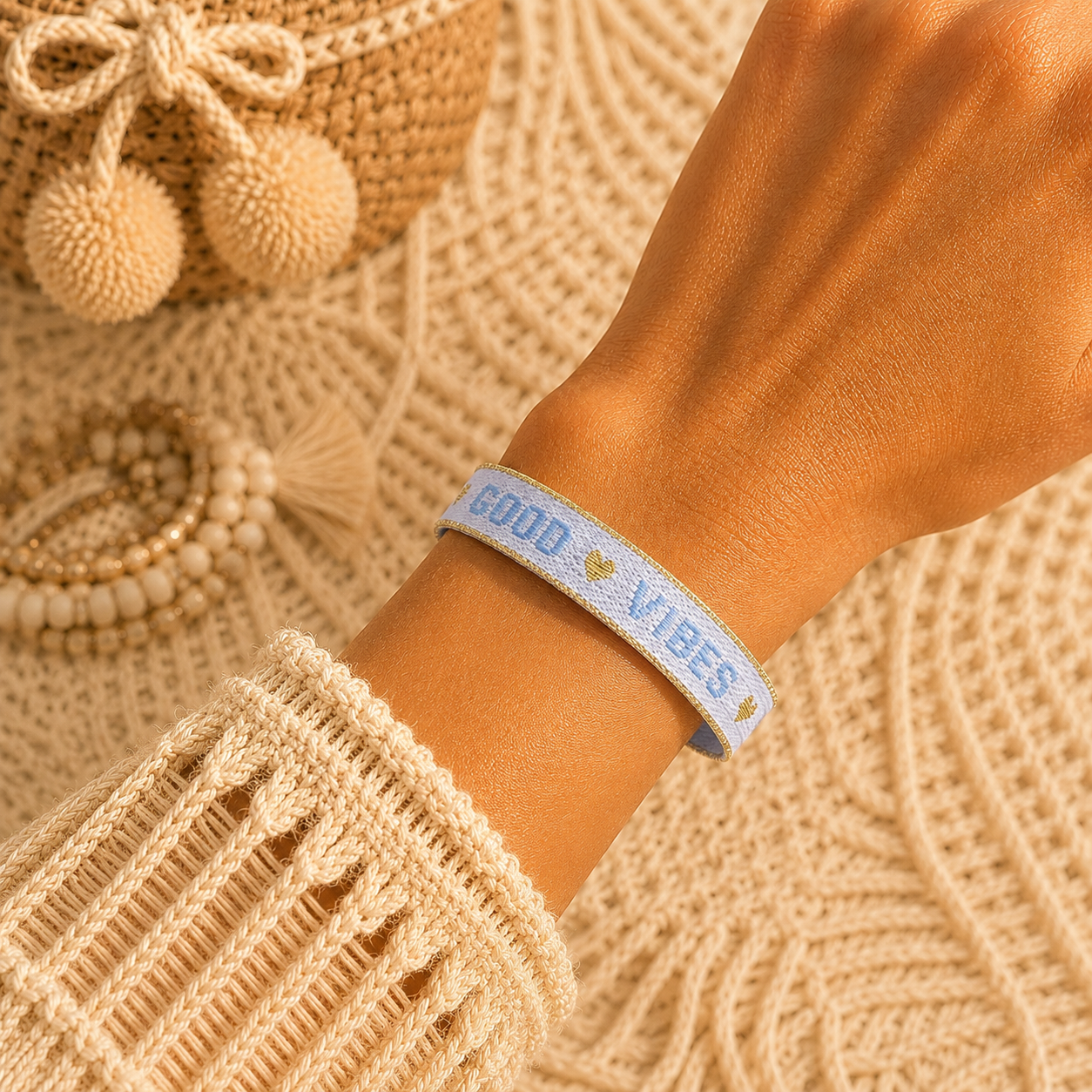 Boho Armband in Neonfarben, Festival Ibiza armband, Boho Freundschaftsarmband, Good Vibes