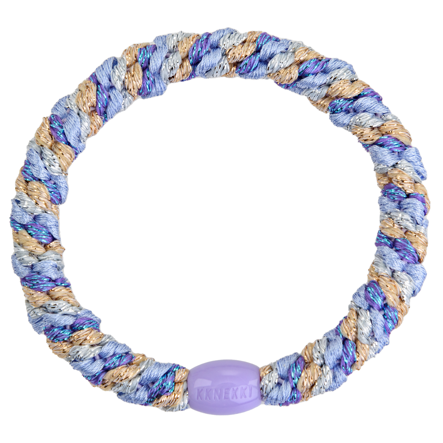 KKNEKKI (Haar)Band (MIX PURPLESILVER GOLD)
