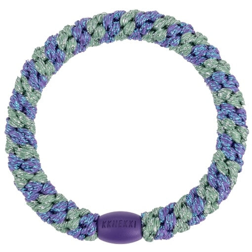 KKNEKKI (Haar)Band (PURPLE GREEN GLITTER STRIPE)