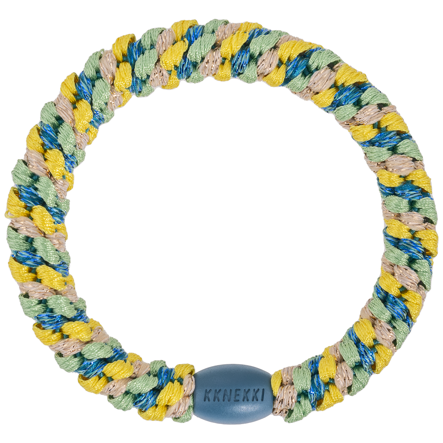 KKNEKKI (Haar)Band (MIX YELLOW LIGHT PETROL GLITTER)