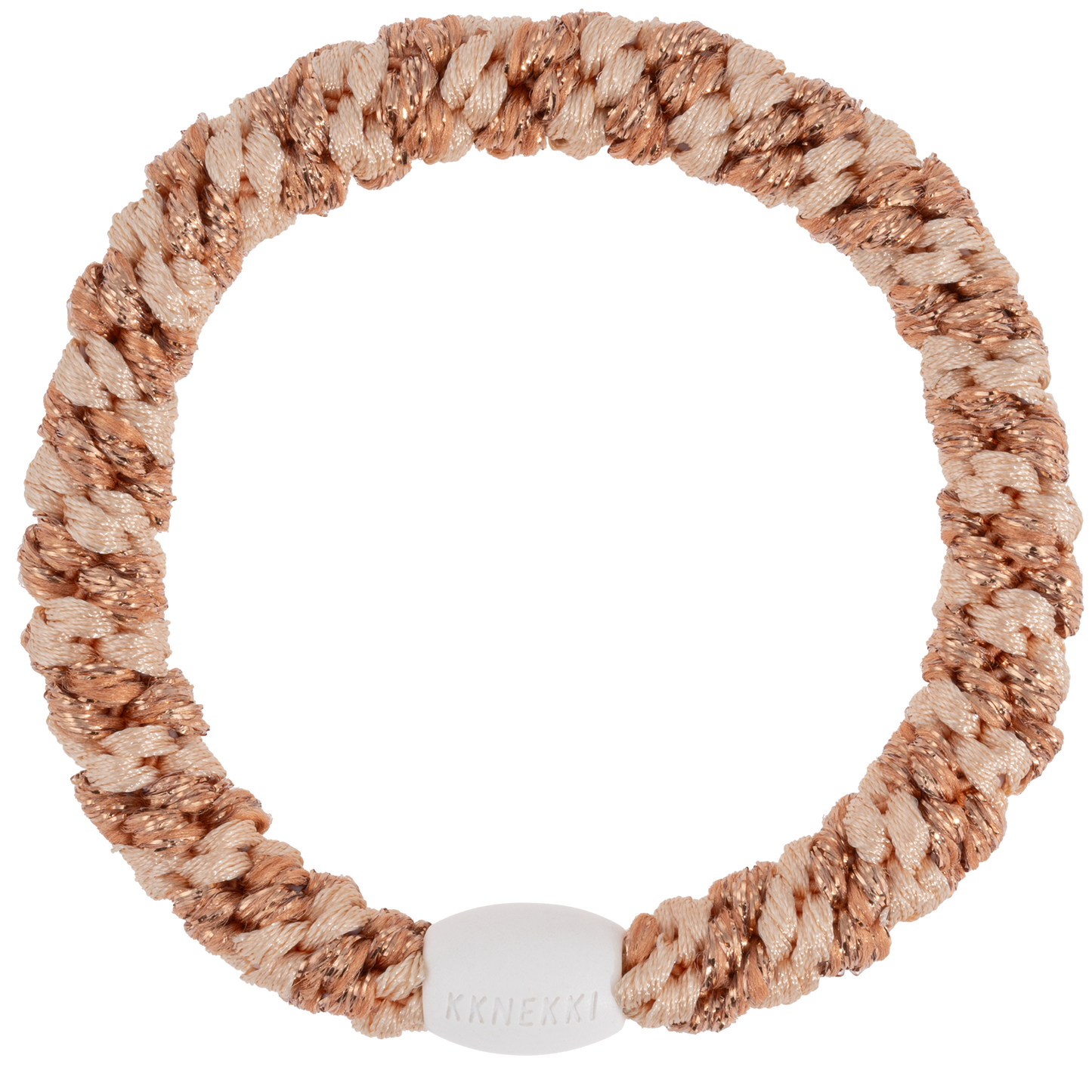 KKNEKKI (Haar)Band (ROSEGOLD GLITTER POWDER STRIPE)
