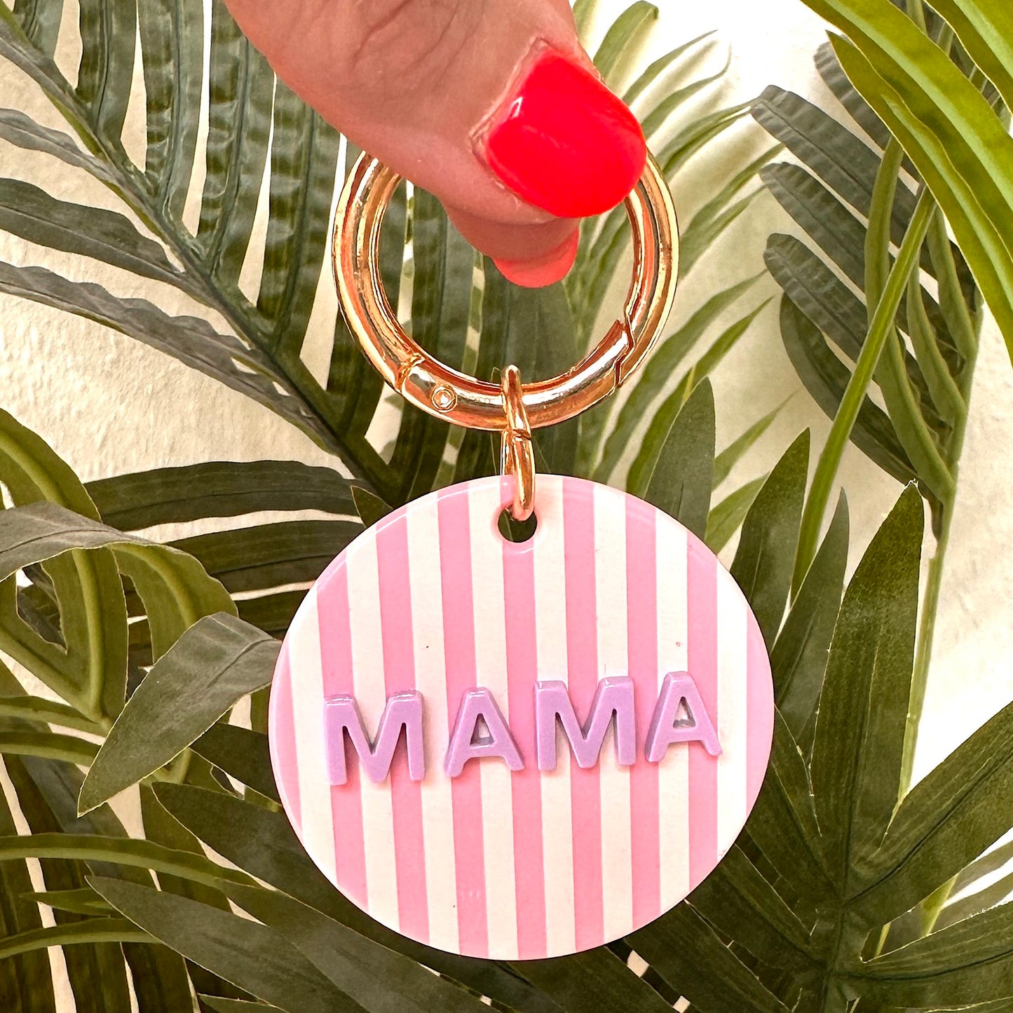 Statement Key Pop "MAMA" (gestreift)