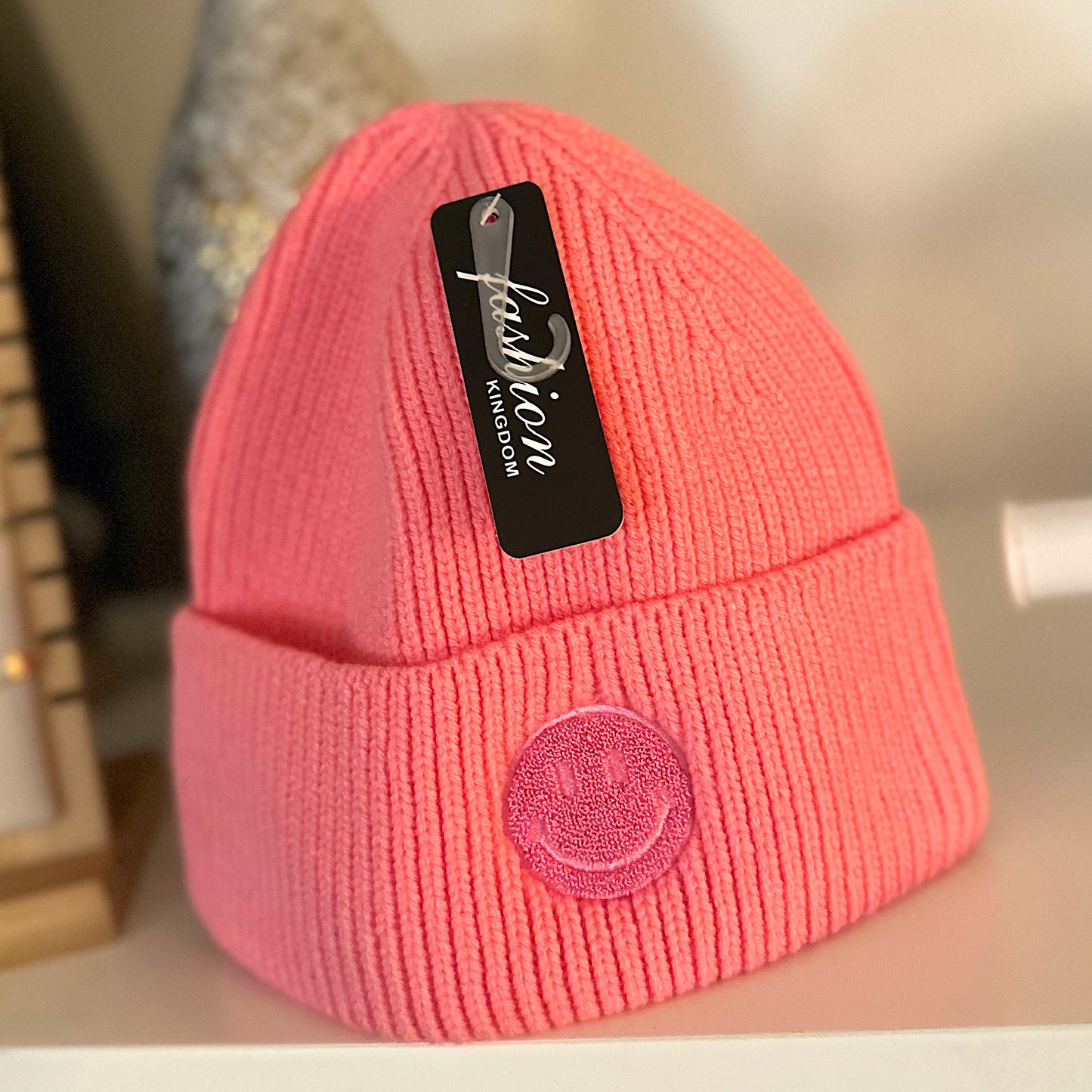 Mütze "SMILIE" rosa