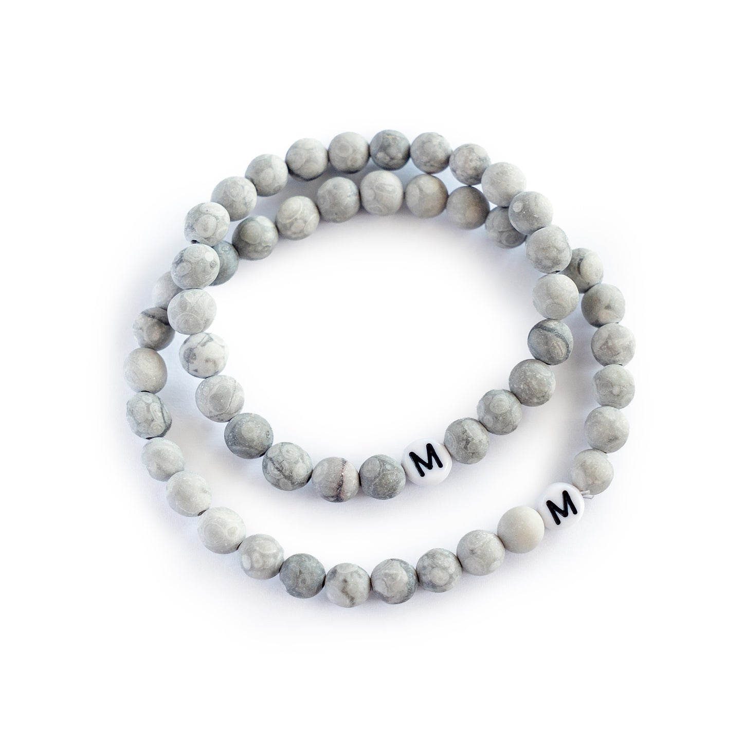 Partnerarmbänder "mick" aus Natursteinperlen