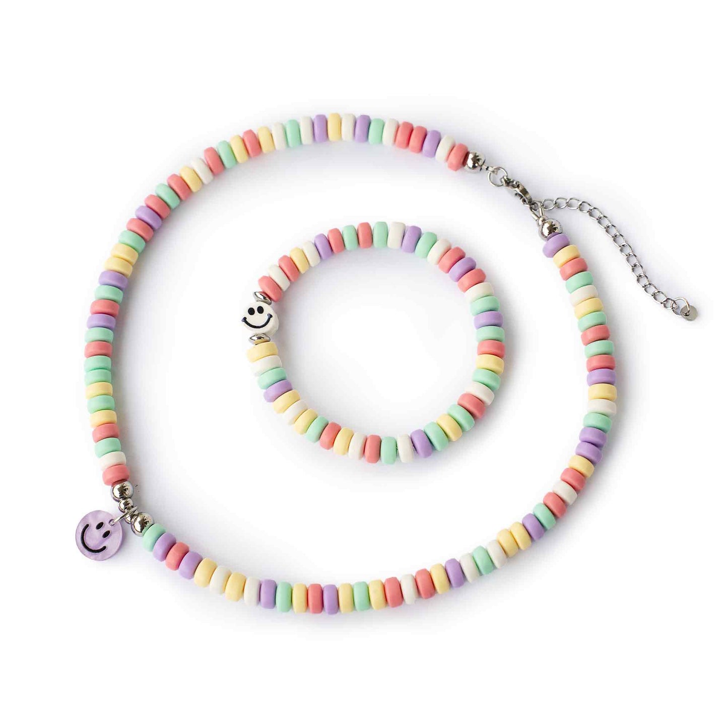 SET "candy-love" mit Smiley (verschiedene Farben zur Auswahl)