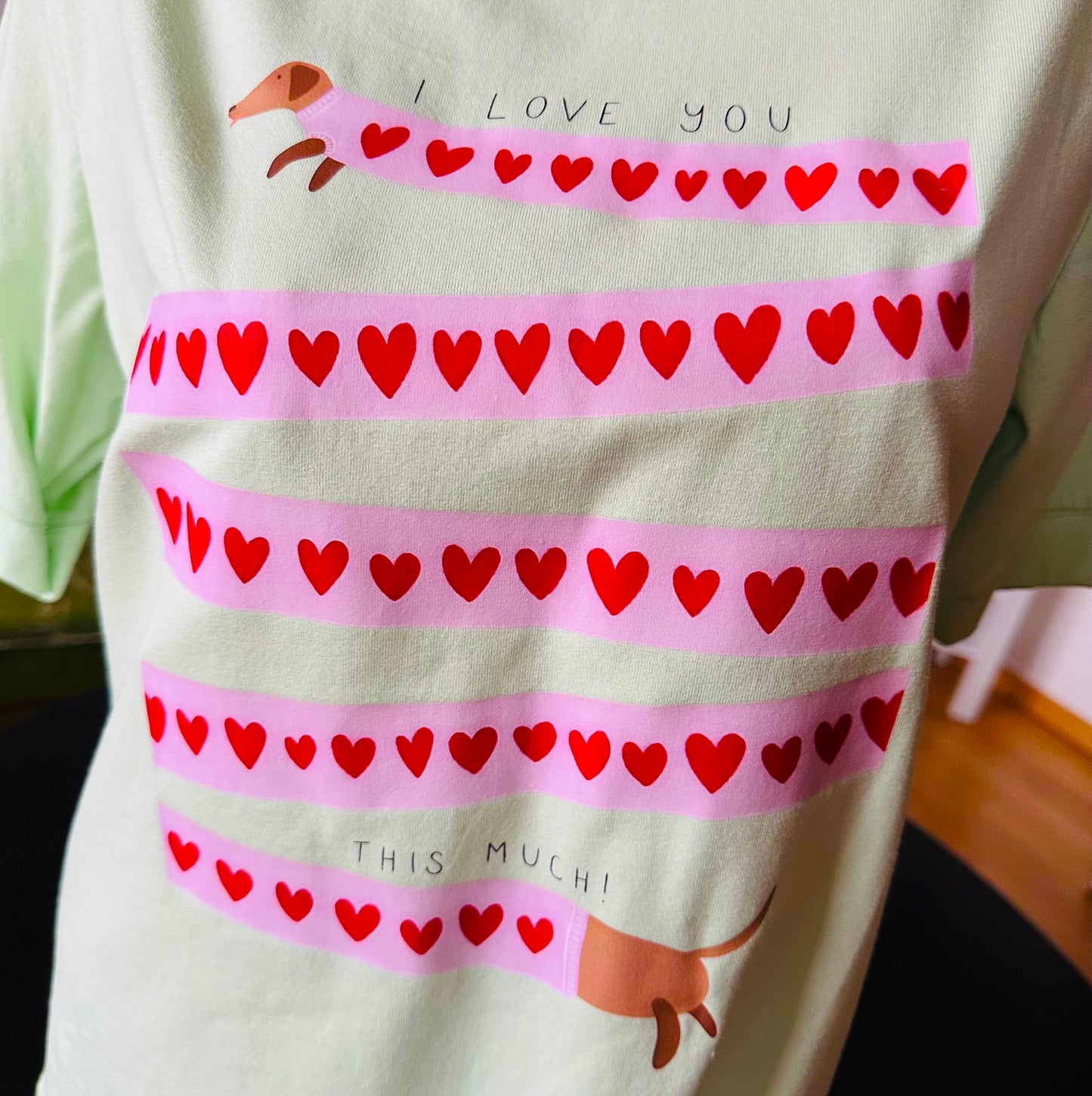 Shirt "DACKEL" mintgrün