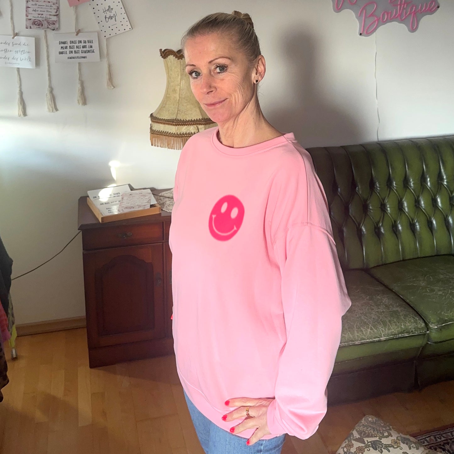 Sweater "ItsALLgood" in rosa