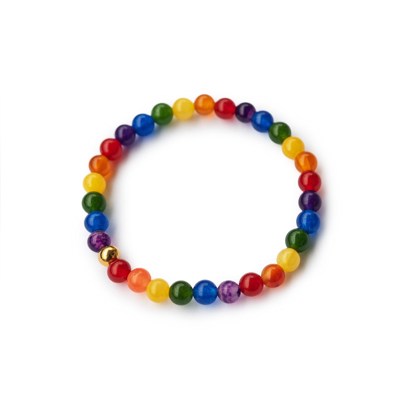 Armband "rainbow" aus Natursteinperlen