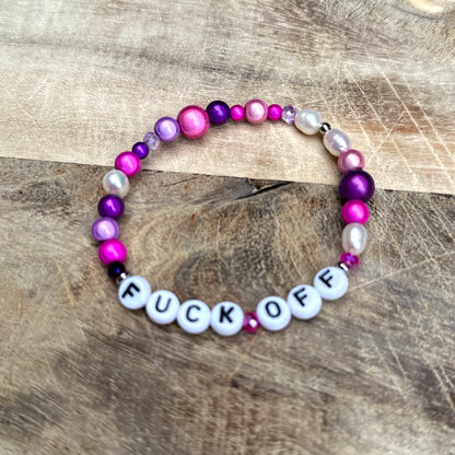 Armband "Karma&Love" mit 3D Effekt (mit Wunschtext & in deiner Wunschfarbe)