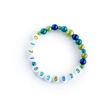 Laden Sie das Bild in den Galerie-Viewer, SOS-Kinderarmband &quot;mia&quot; aus Shiny-Pearls (mit Name oder Telefonnummer, verschiedene Varianten zur Auswahl)
