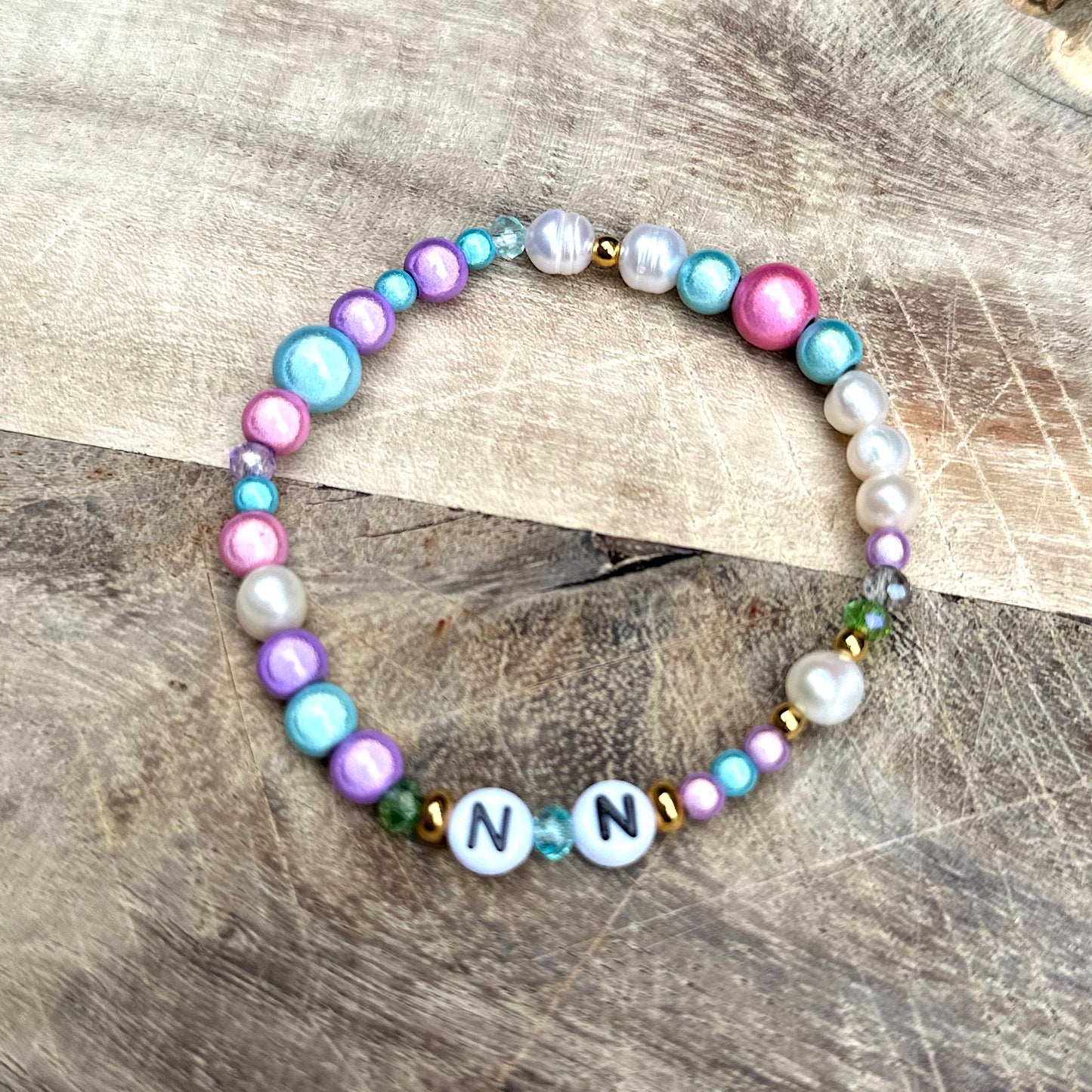 Armband "Karma&Love" mit 3D Effekt (mit Wunschtext & in deiner Wunschfarbe)