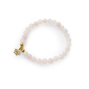 Armband "namasté" aus runden Natursteinperlen (4 verschiedene Varianten)