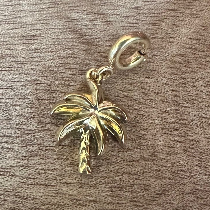 Charm "Palme" (in Gold oder Silber)