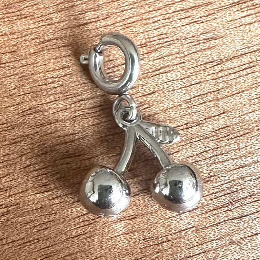 Charm "Kirsche" (in Gold oder Silber)