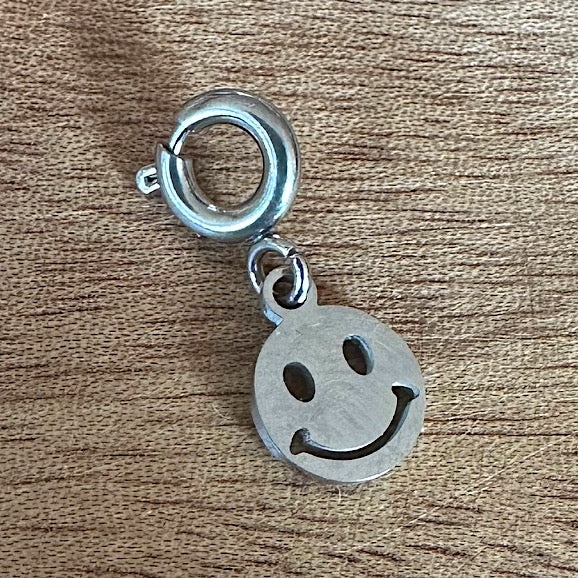 Charm "Mini-Smiley" (in Gold oder Silber)