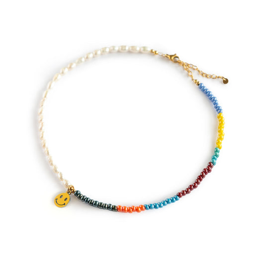 Choker "ida" mit Smiley-Anhänger