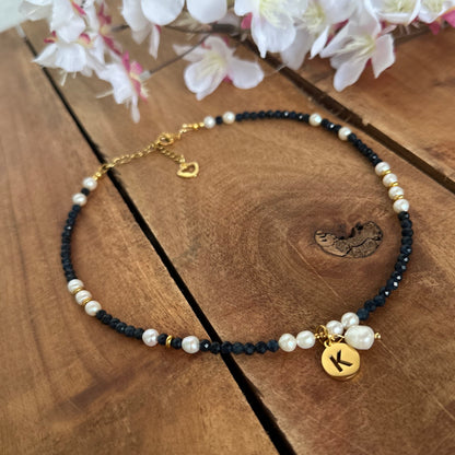 Choker "midnight" (in Gold oder Silber)