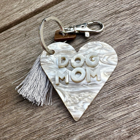 Statement Key Pop "DOG MOM" in creme
