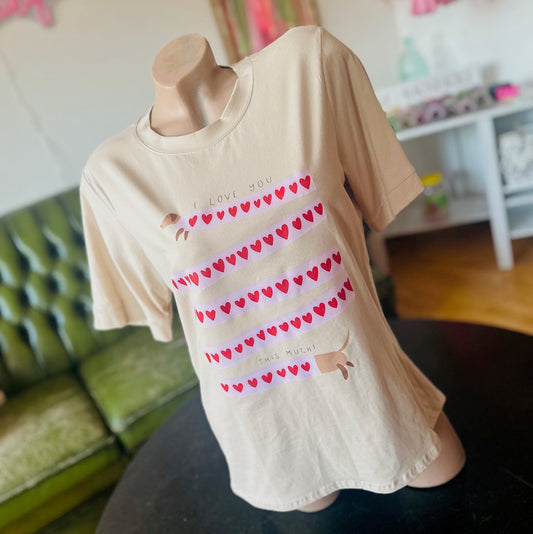 Shirt "DACKEL" beige