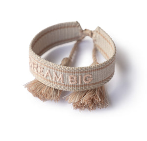 Statementarmband aus Baumwolle (DREAM BIG)