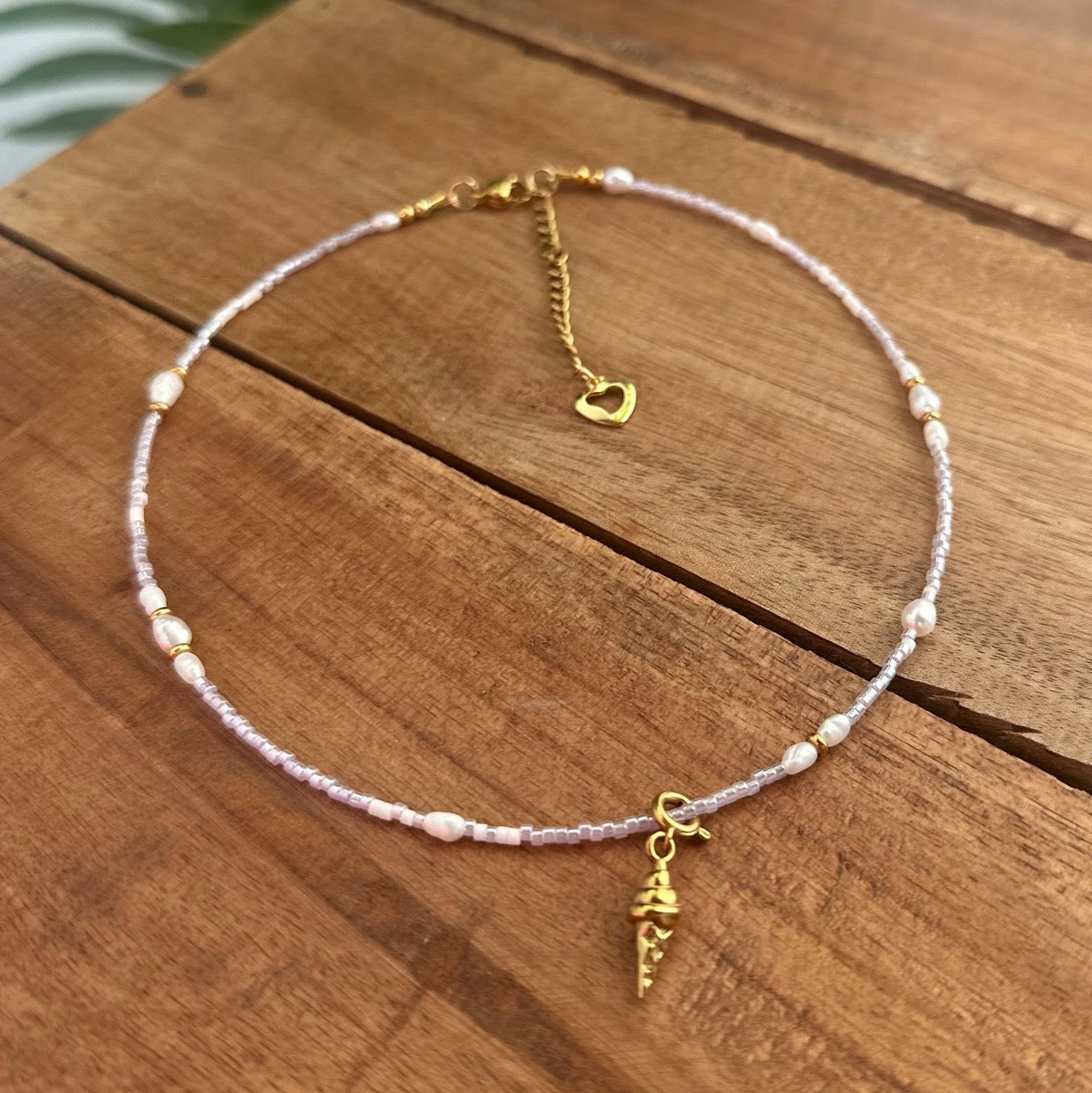 Wechselchoker "Lilac vibes" in gold oder silber (mit Wechsel-Wunschanhänger)