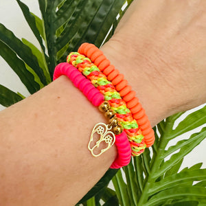 FLOTTER DREIER "neon-beach-vibes" (mit Wunschanhänger in Gold oder Silber)