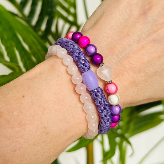 FLOTTER DREIER "violett glow" (in Gold oder Silber)