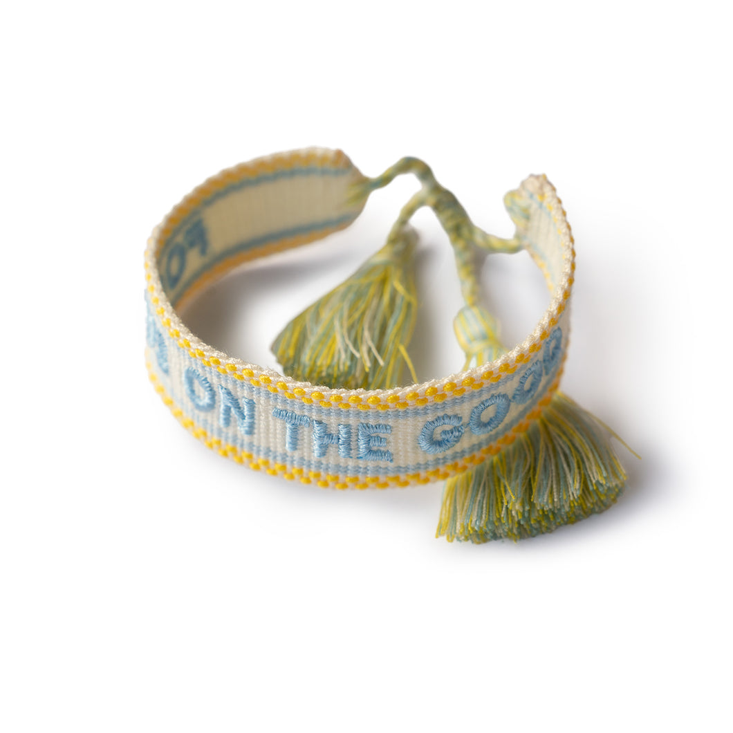 Statementarmband aus Baumwolle (FOCUS ON THE GOOD)