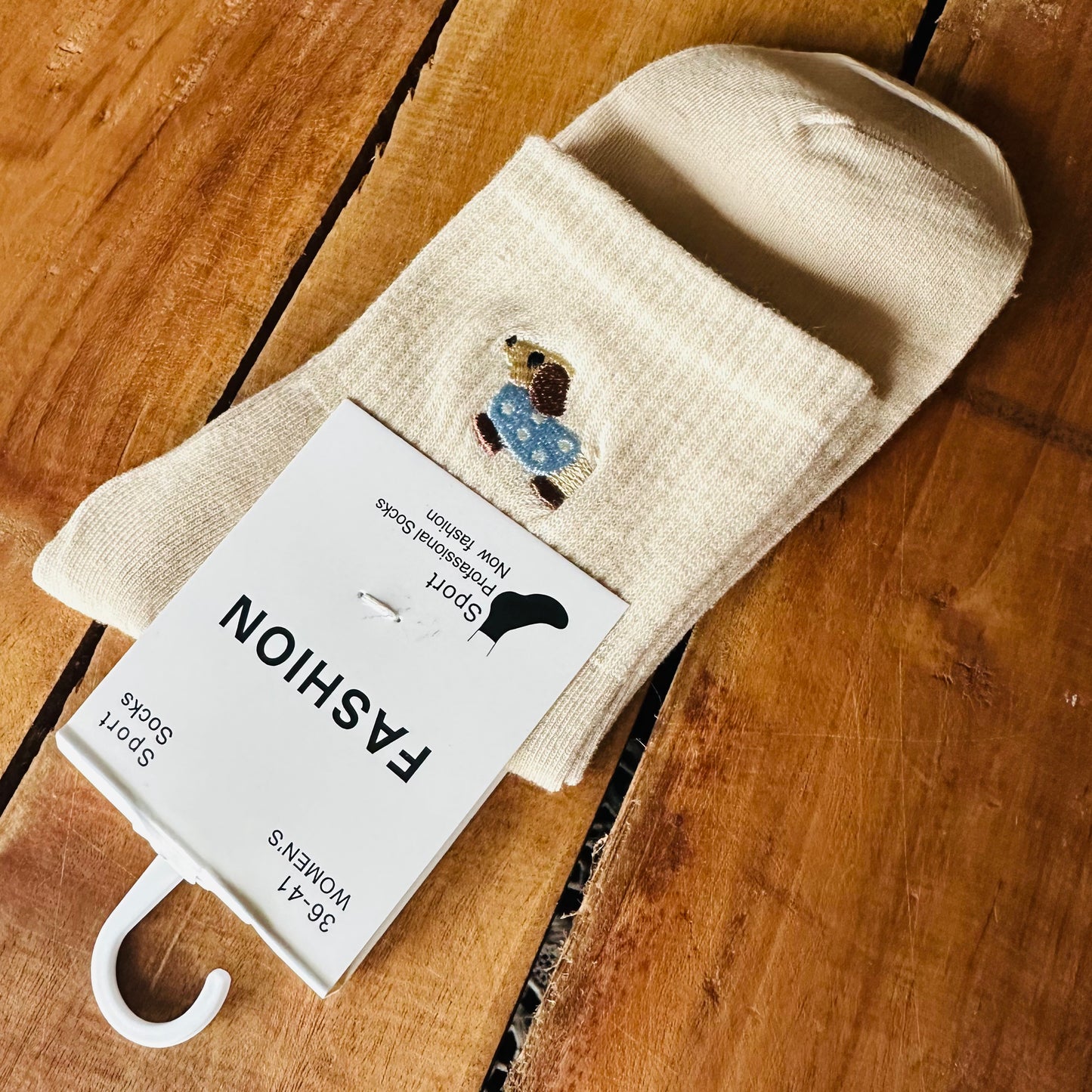 Socken "DACKEL" in beige