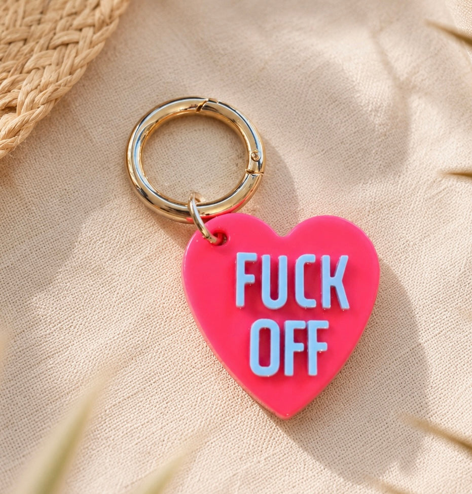 Statement Key Pop "FUCK OFF" (PINK)
