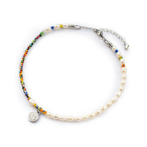 Fußkettchen "Lina`s Schwester" mit Smiley (in Gold oder Silber)