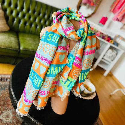 XXL-TUCH "HAPPINESS" (bunt)