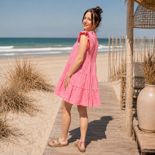 Musselinkleid "STRIPE" (oneSize)
