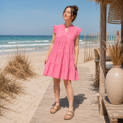 Musselinkleid "STRIPE" (oneSize)