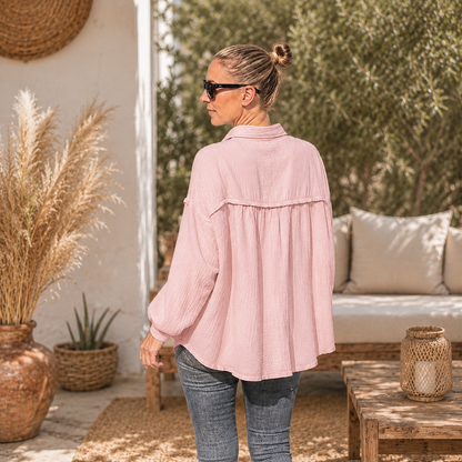 Musselinbluse (Altrosa, oneSize)