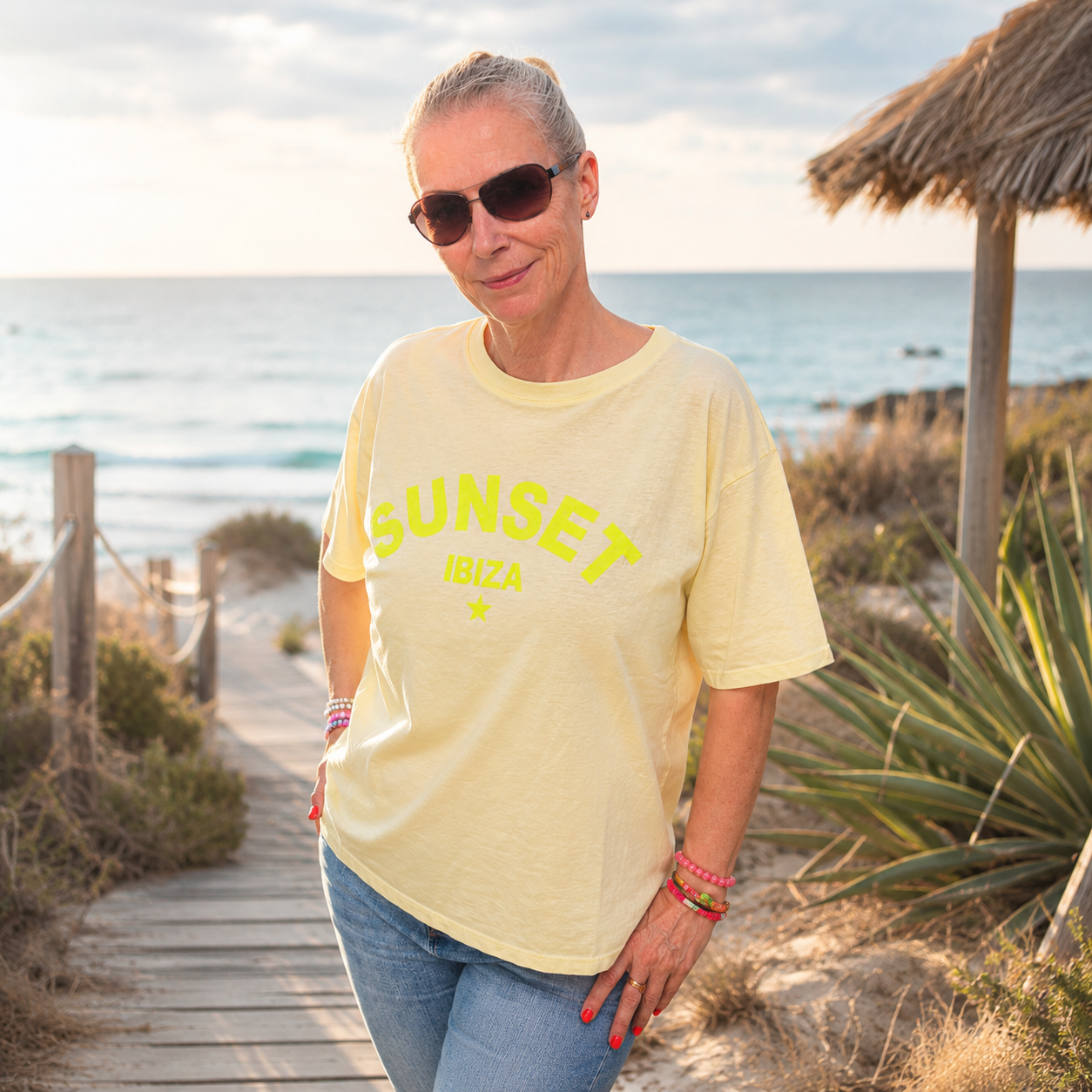 Shirt "IBIZA" Gelb (oneSize)