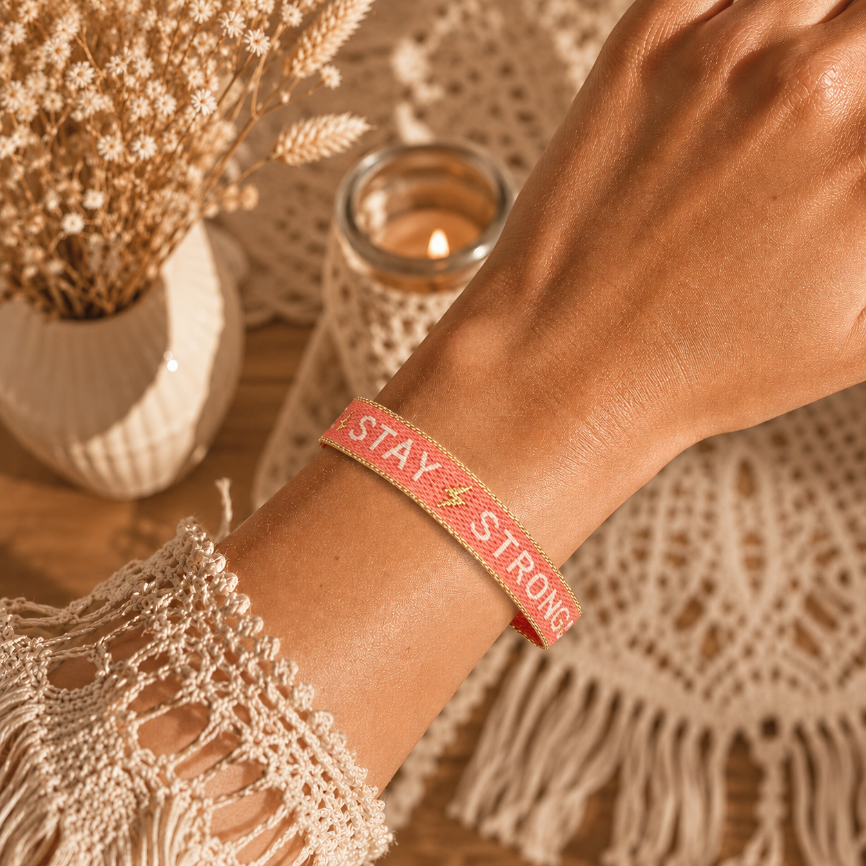 Boho Armband in Neonfarben, Festival Ibiza armband, Boho Freundschaftsarmband, Good Vibes