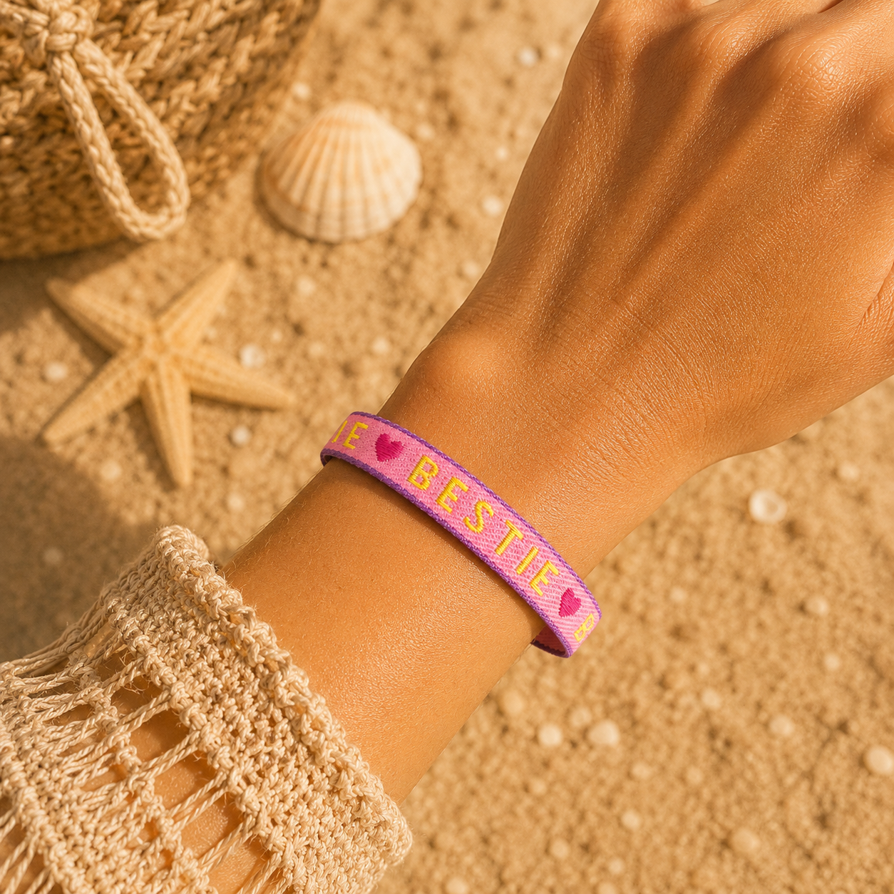 Boho Armband in Neonfarben, Festival Ibiza armband, Boho Freundschaftsarmband, Bestie