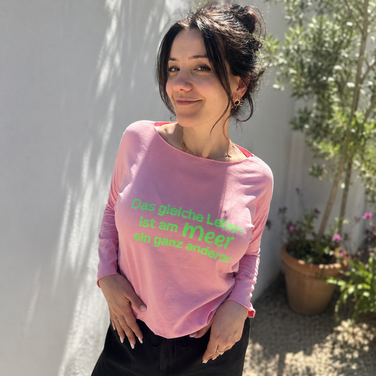 Longsleeve "Leben am Meer" (oneSize, verschiedene Farbvarianten)