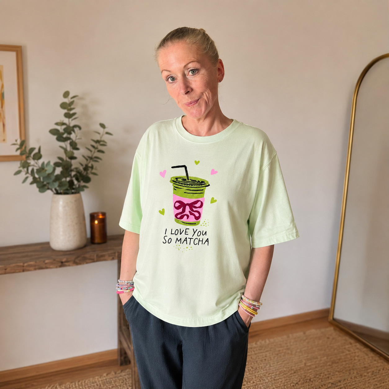 Shirt "MATCHA" mintgrün